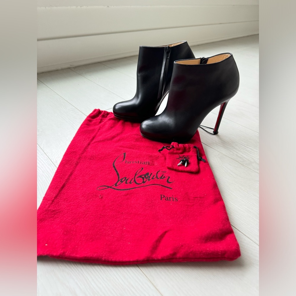 Christian Louboutin Black Heeled Boots